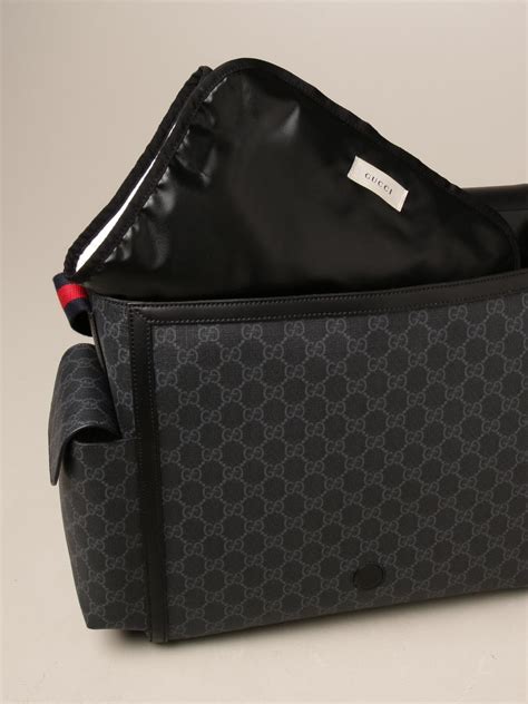 black gucci backpack diaper bag|gucci diaper bag outlet.